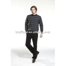 fashion men's strips cashmere knitwear round neck